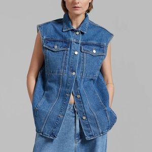 NWT The Frankie Shop Reno Denim Vest!